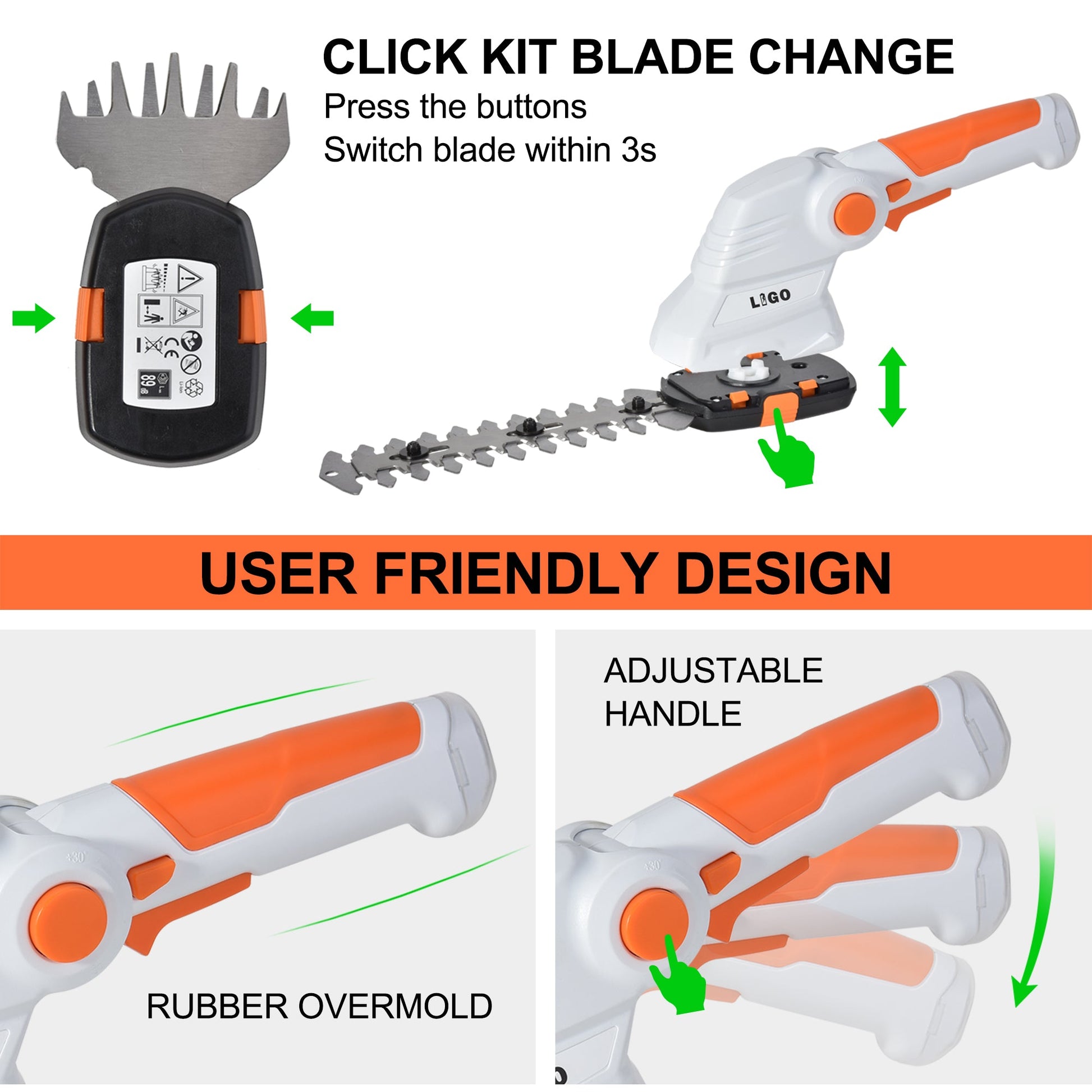 7.2VG Cordless Grass Shear - LIGO lite